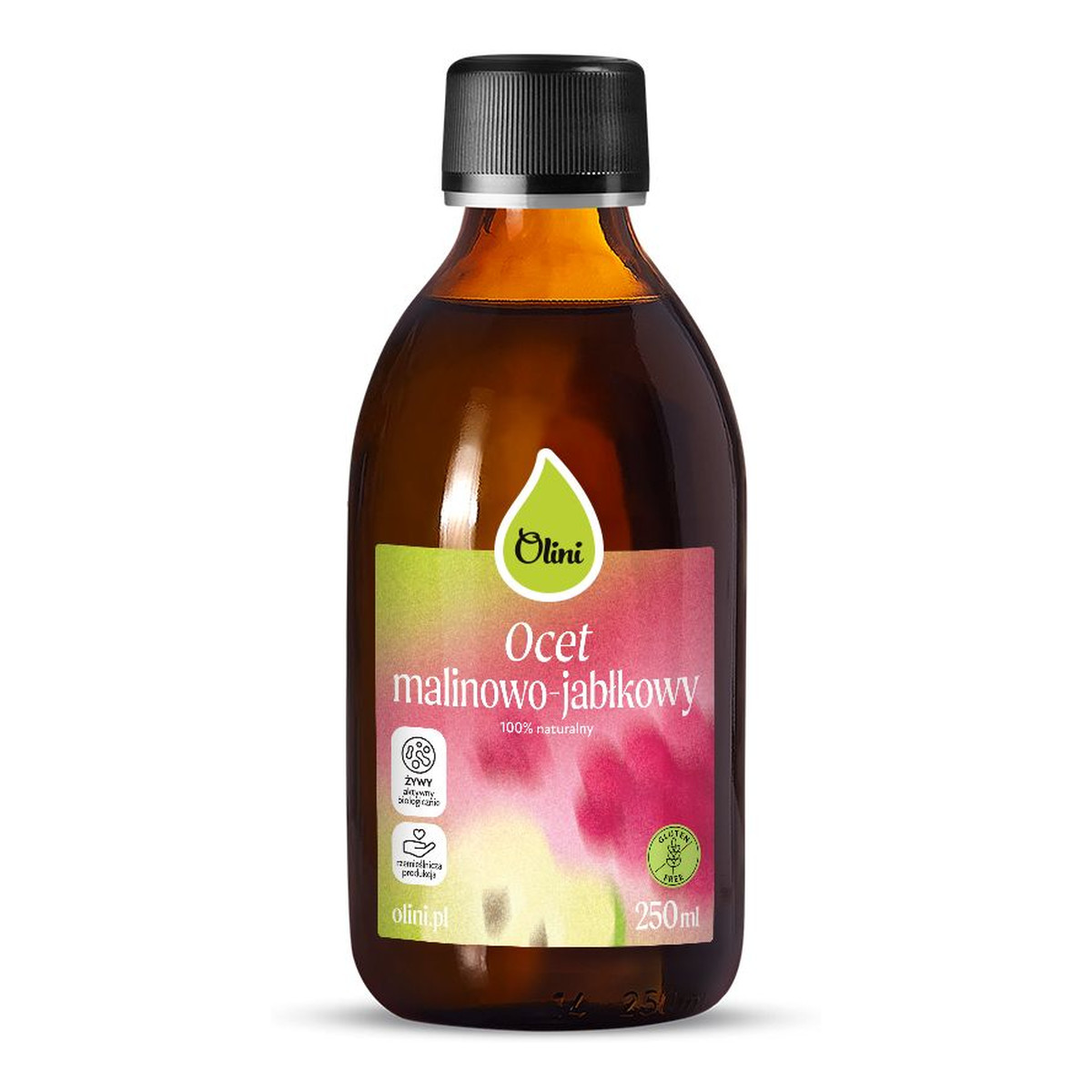 Olini Ocet malinowo-jabłkowy naturalny z polskich owoców 250ml