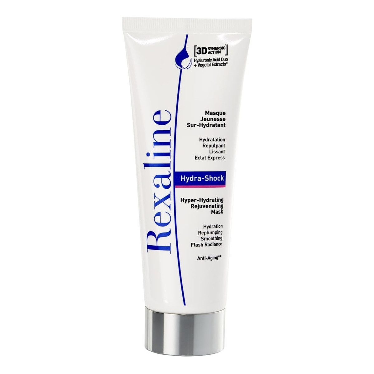 Rexaline 3d hydra-shock hyper-hydrating rejuvenating mask intensywnie nawilżająca maska odmładzająca do twarzy 75ml