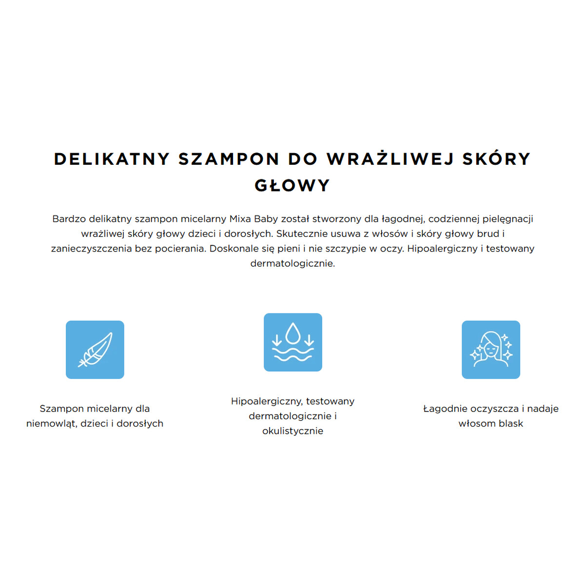 Mixa Baby Bardzo delikatny szampon 300ml