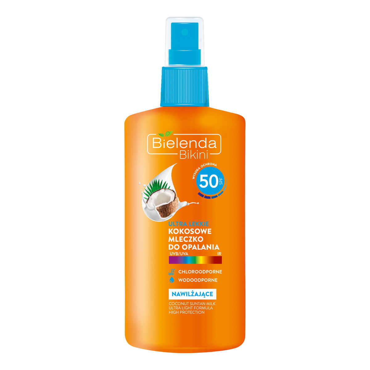 Bielenda Bikini Kokosowe Mleczko do opalania Ultra Lekkie 50SPF 150ml