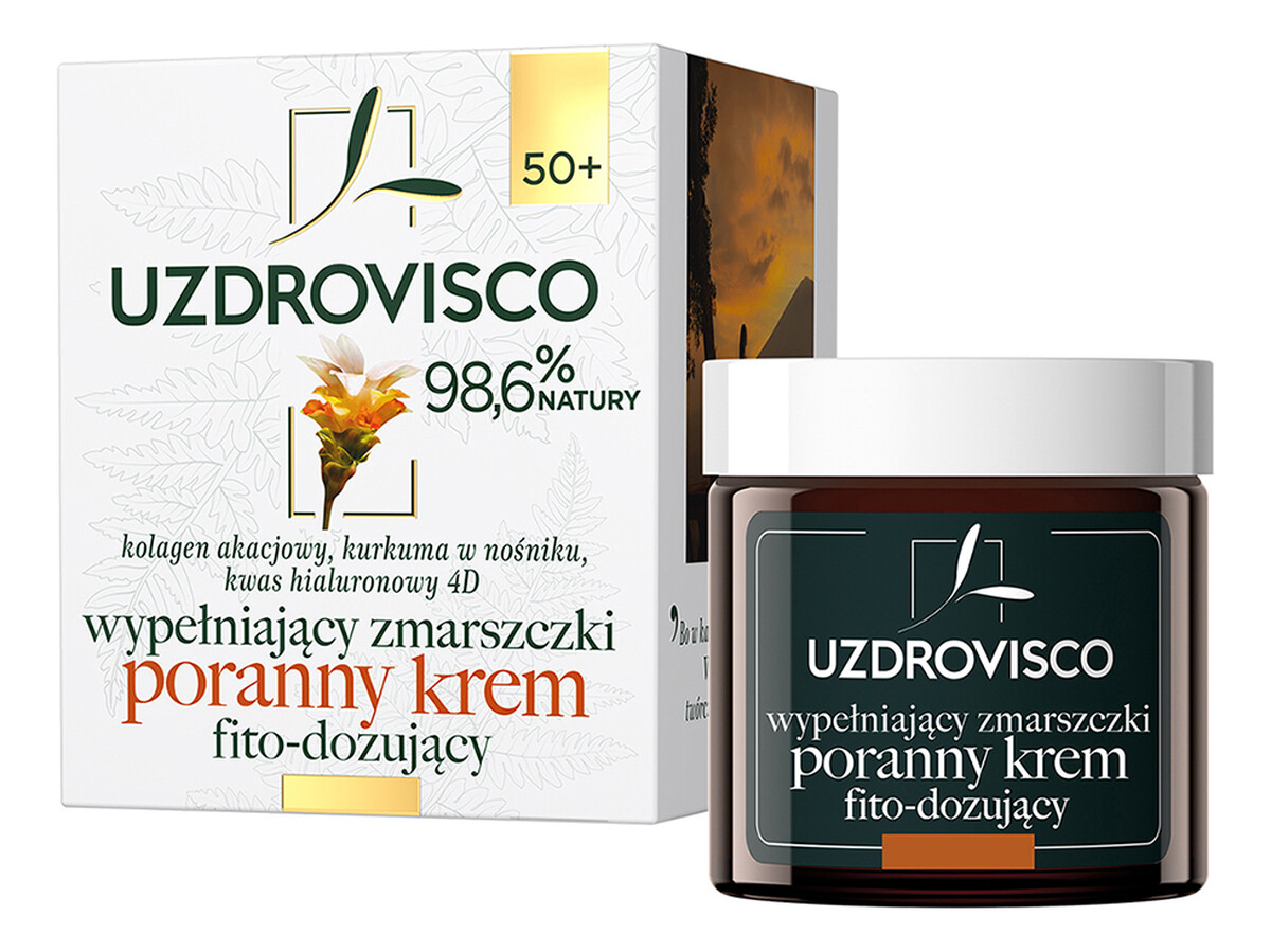 Wypełniający zmarszczki poranny krem fito-dozujący Kurkuma