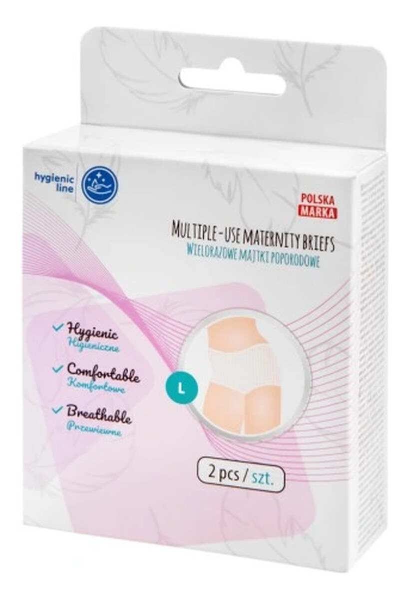 Majtki poporodowe siateczkowe wielorazowe rozmiar L