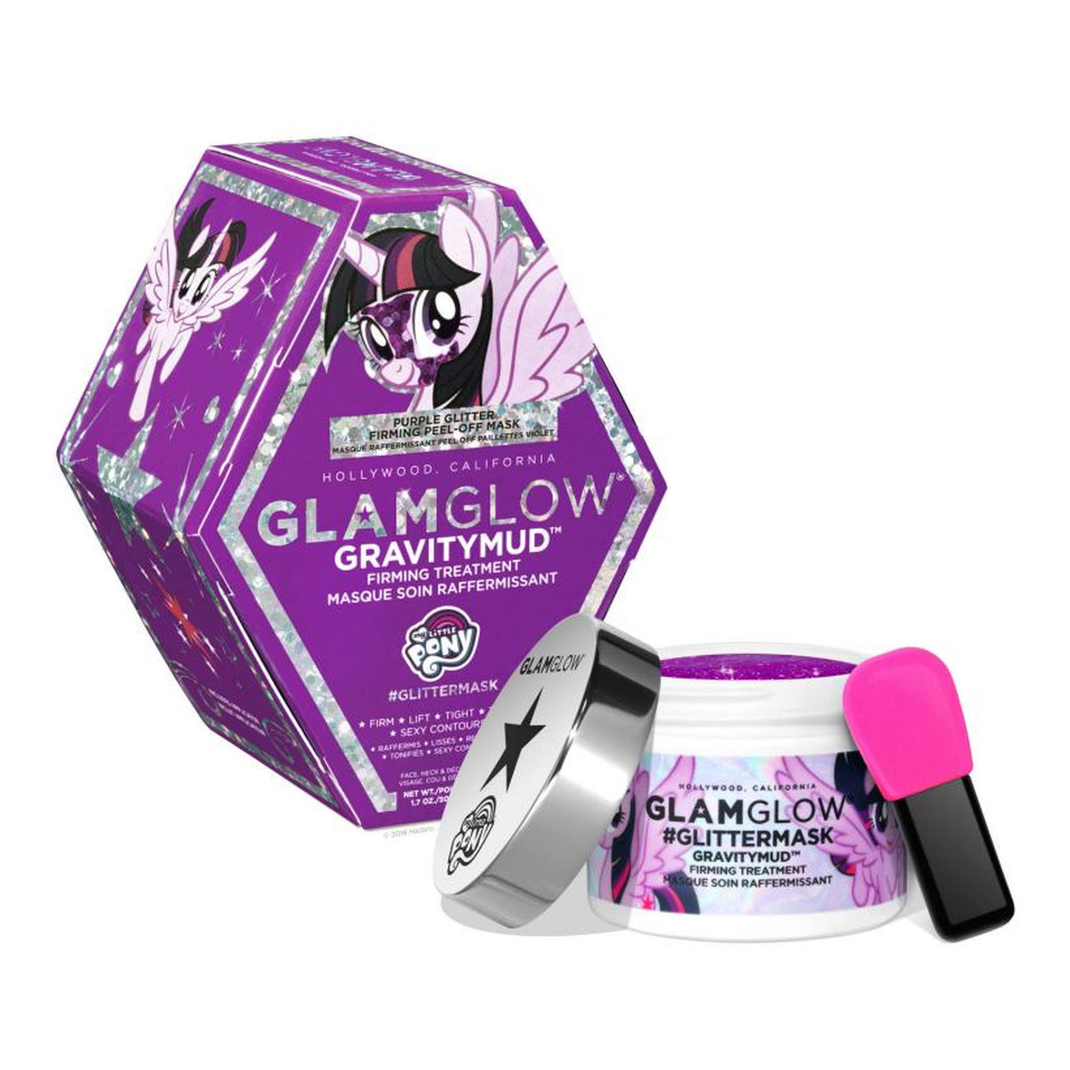 GlamGlow Gravitymud Firming Treatment My Little Pony maseczka ujędrniająca Twilight Sparkle 50g