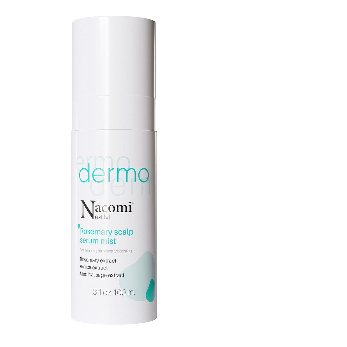 Nacomi Next Level Dermo rozmarynowe serum w mgiełce zapobiegające wypadaniu włosów i zagęszczające 100ml