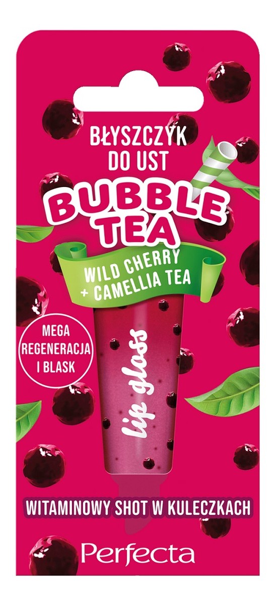 Bubble tea błyszczyk do ust wild cherry + camellia tea 10g