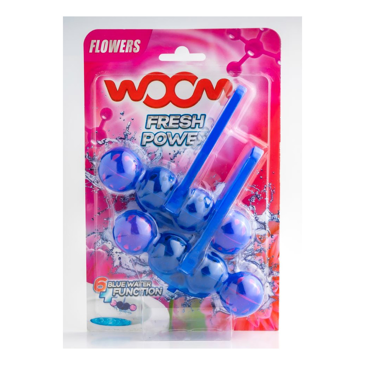 Woom Zawieszki KULKI do toalety FLOWERS 2X55g 110g