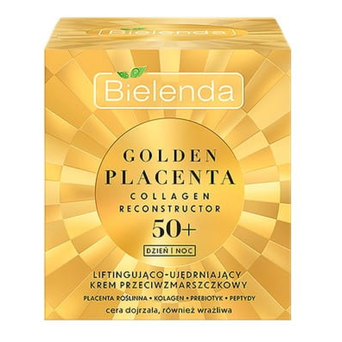 Bielenda Golden Placenta Liftingująco - Ujędrniający Krem przeciwzmarszczkowy na dzień i noc 50+ 50ml