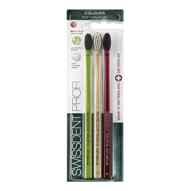 Profi Colours Soft Medium szczoteczka do zębów 2szt+1szt