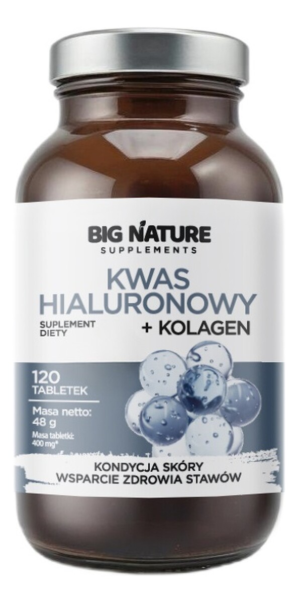 Kwas hialuronowy + kolagen suplement diety 120 tabletek