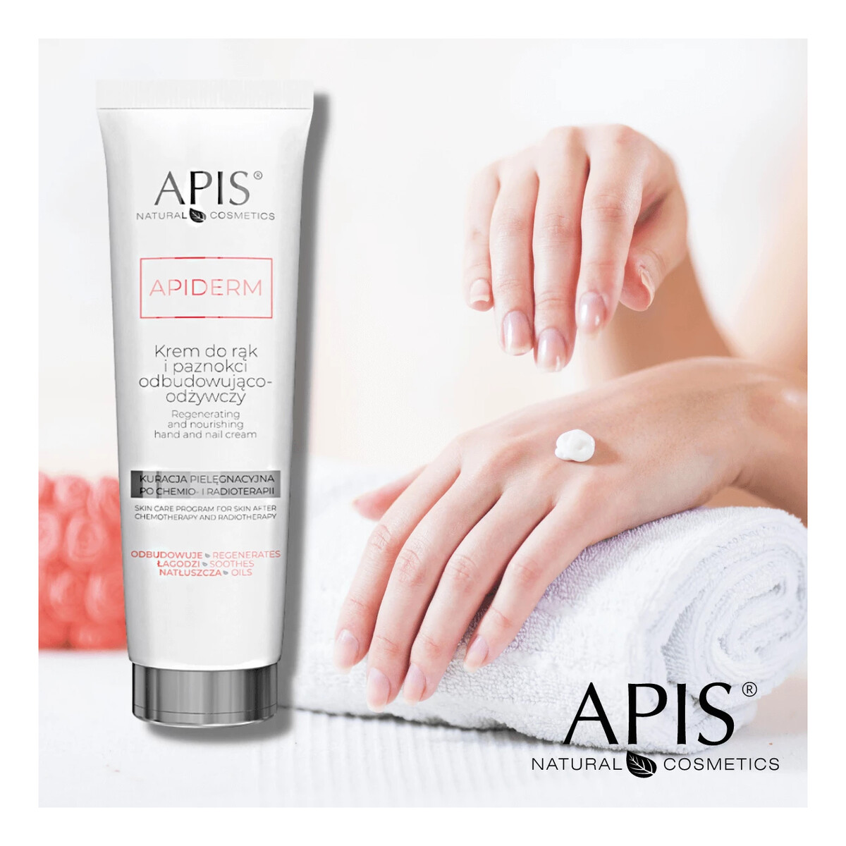 Apis Apiderm Krem do rąk i paznokci odbudowująco-odżywczy 100ml