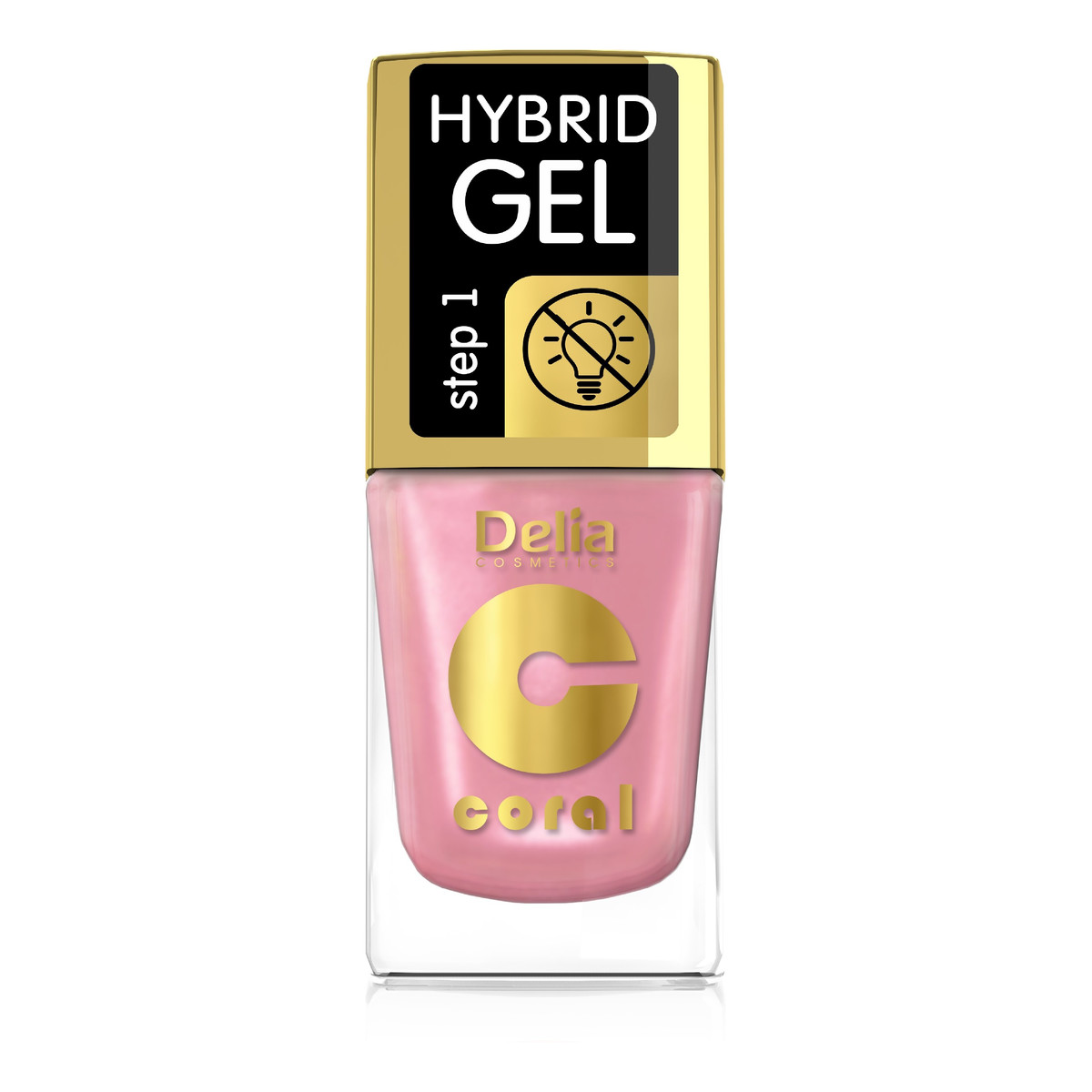 Delia Hybrid Gel Coral Lakier Do Paznokci 11ml