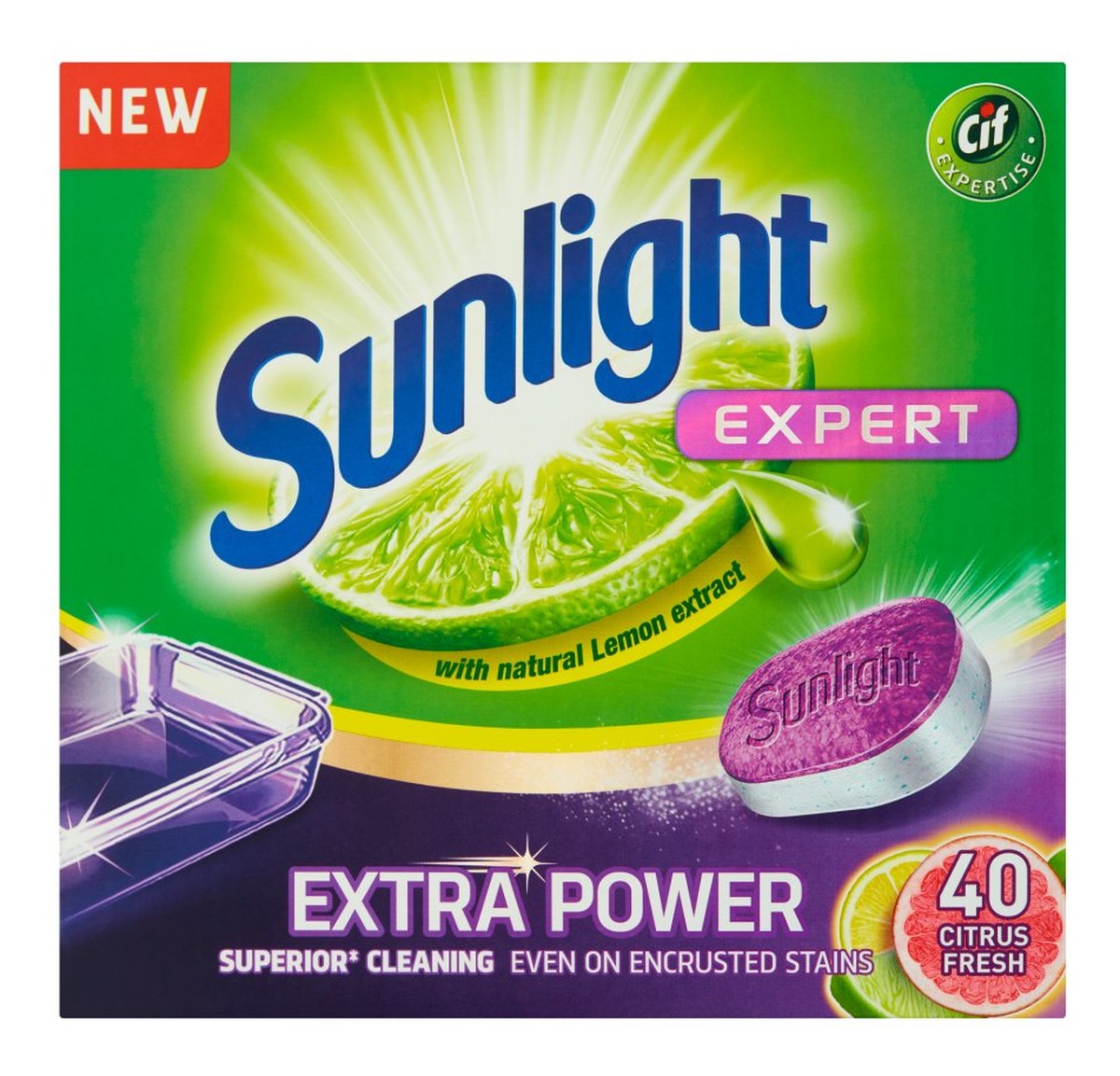 Extra Power tabletki do mycia naczyń w zmywarkach Citrus Fresh 40szt