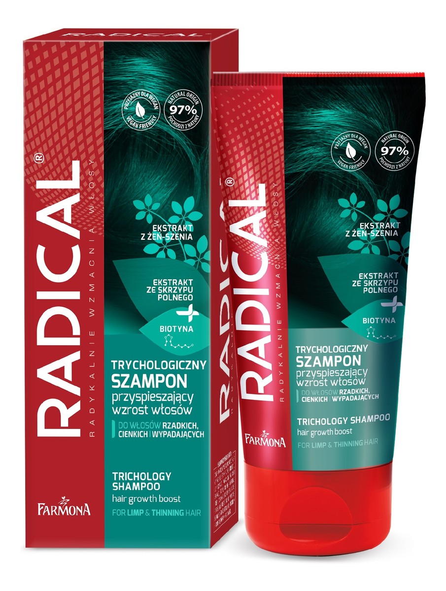 Trychologiczny szampon przyspieszający wzrost włosów