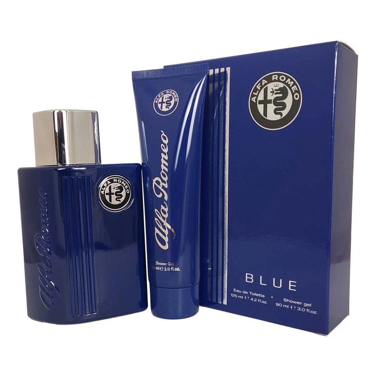 Alfa Romeo Blue zestaw woda toaletowa spray 125ml + żel pod prysznic 90ml