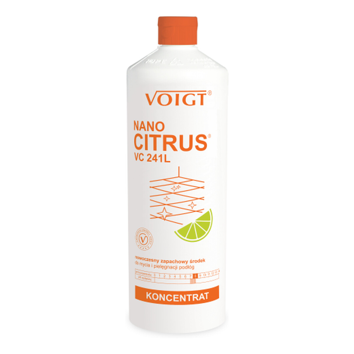 Voigt Nano Citrus Nowoczesny zapachowy środek do mycia i pielęgnacji podłóg VC241L 1000ml