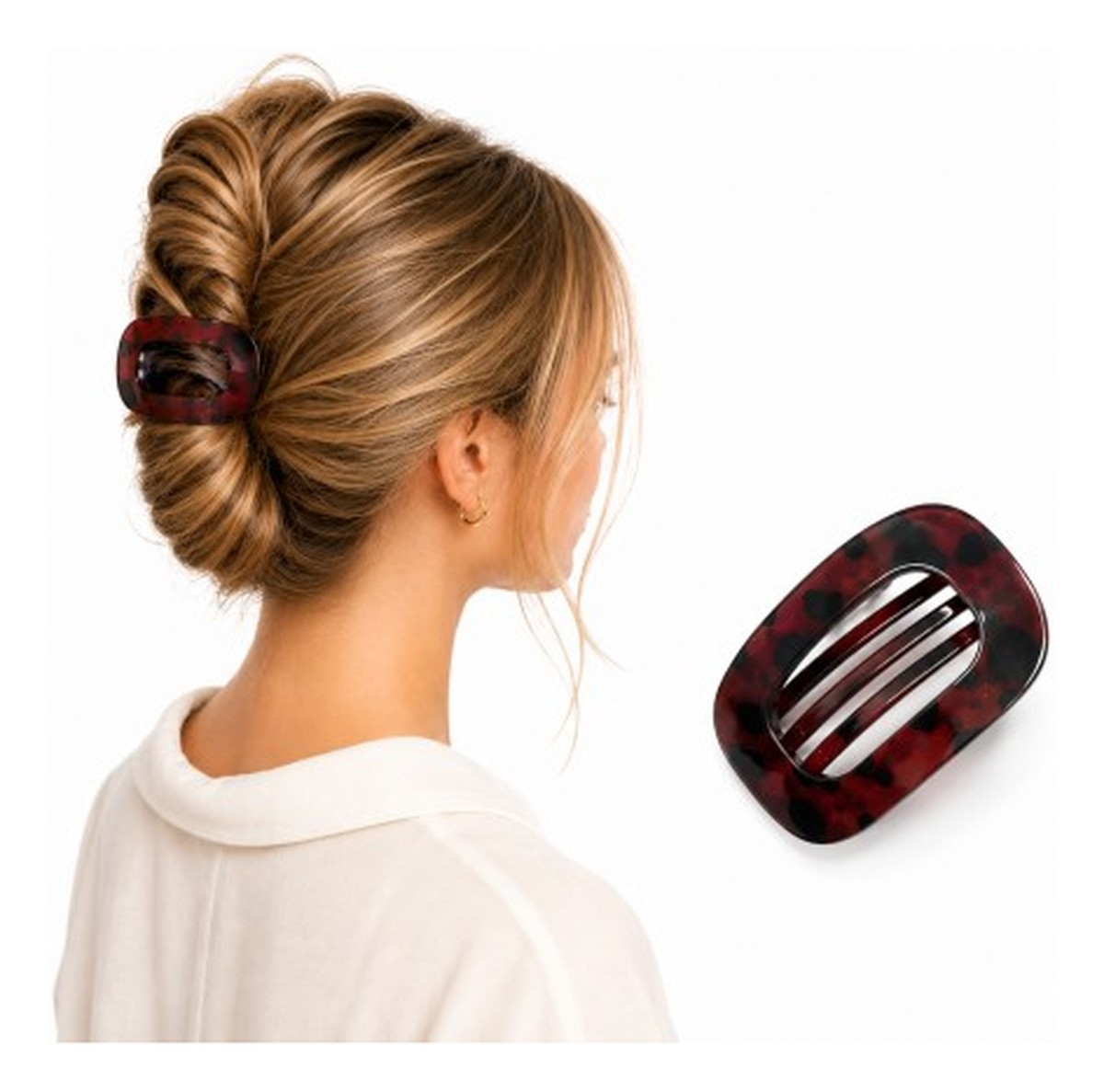 Klamra do włosów SP464 Xl Bordo