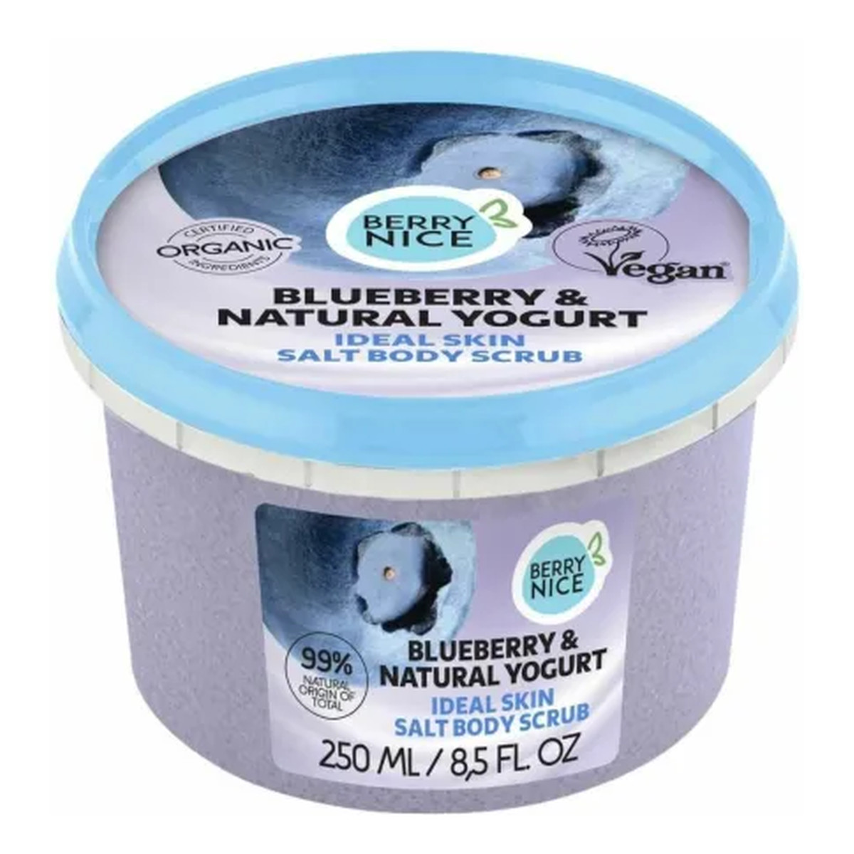 Berry Nice Peeling solny do ciała blueberry & natural yogurt 250ml