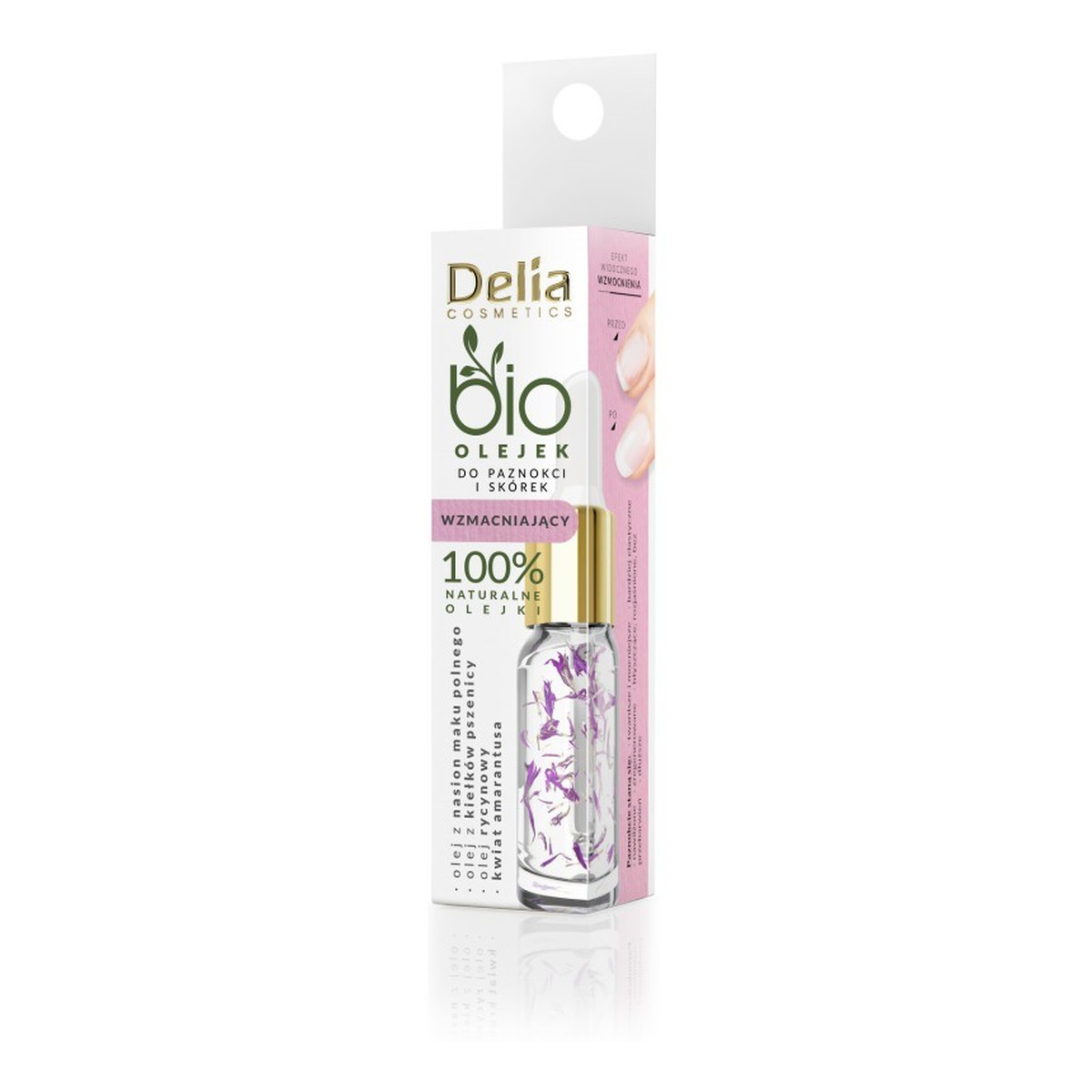 Delia Bio wzmacniający olejek do paznokci i skórek 10ml