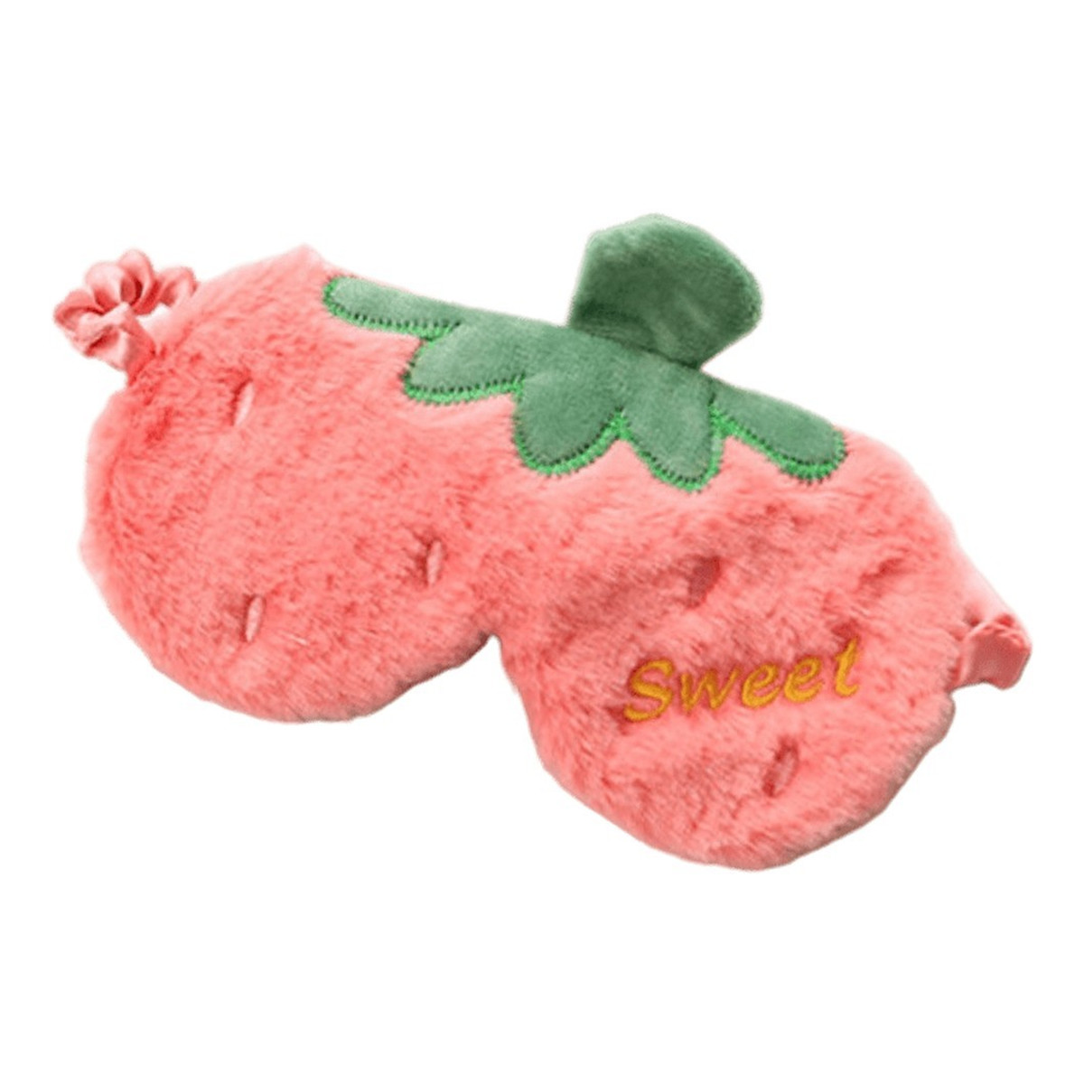 Ecarla Maska do spania OPK03 Truskawka Ciemny Róż Sweet