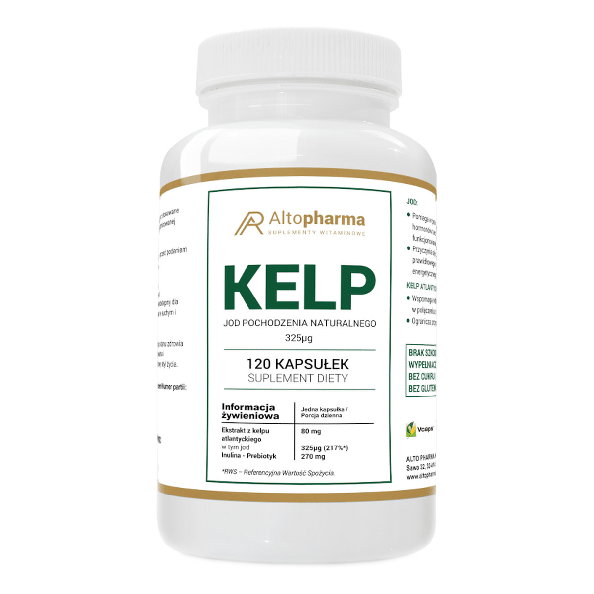 Altopharma Kelp Jod Naturalny 325µg suplement diety
