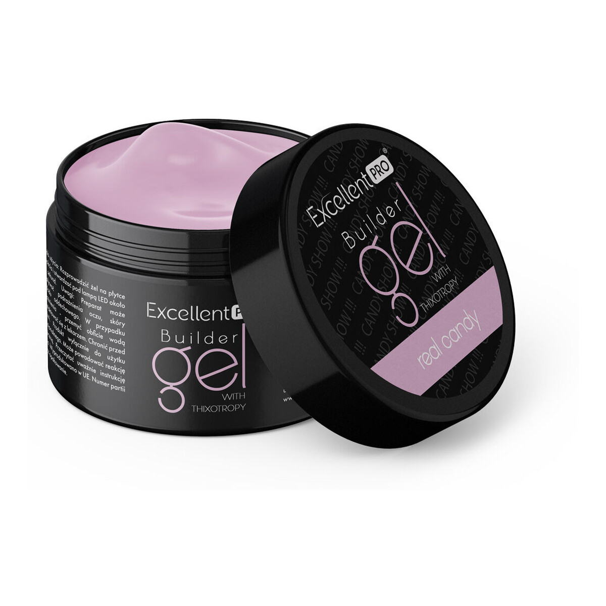 Excellent PRO Builder Gel With Thixotropy Żel budujący real candy 15g