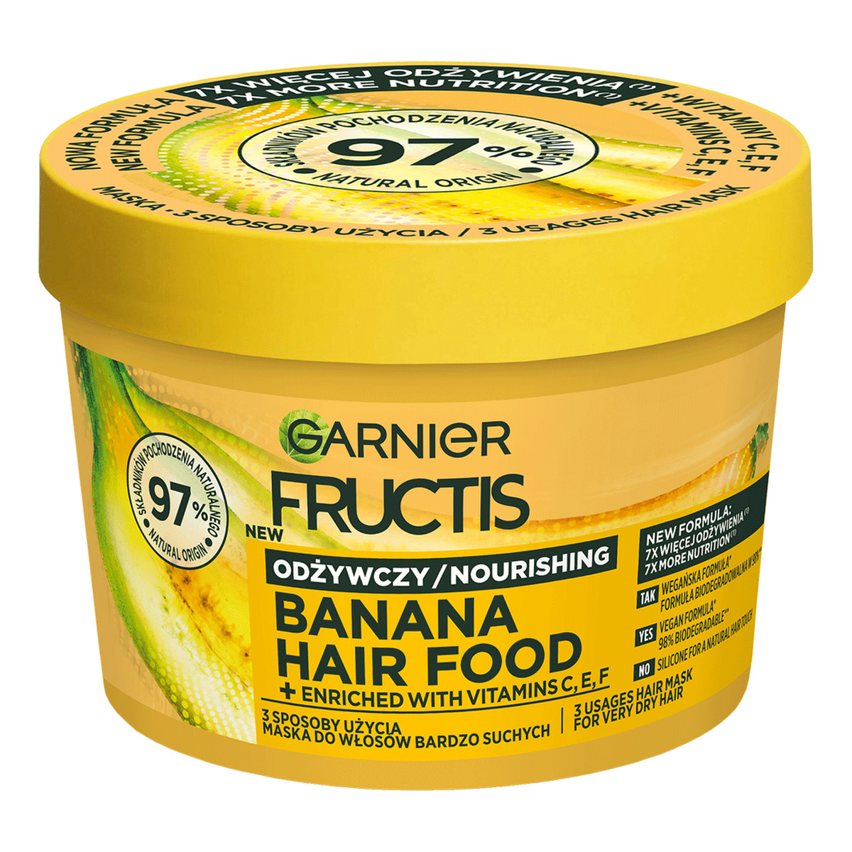 Garnier Fructis Hair Food Maska odżywcza do włosów suchych - Banana 400ml