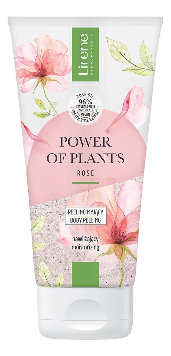 Power of plants nawilżający peeling myjący róża