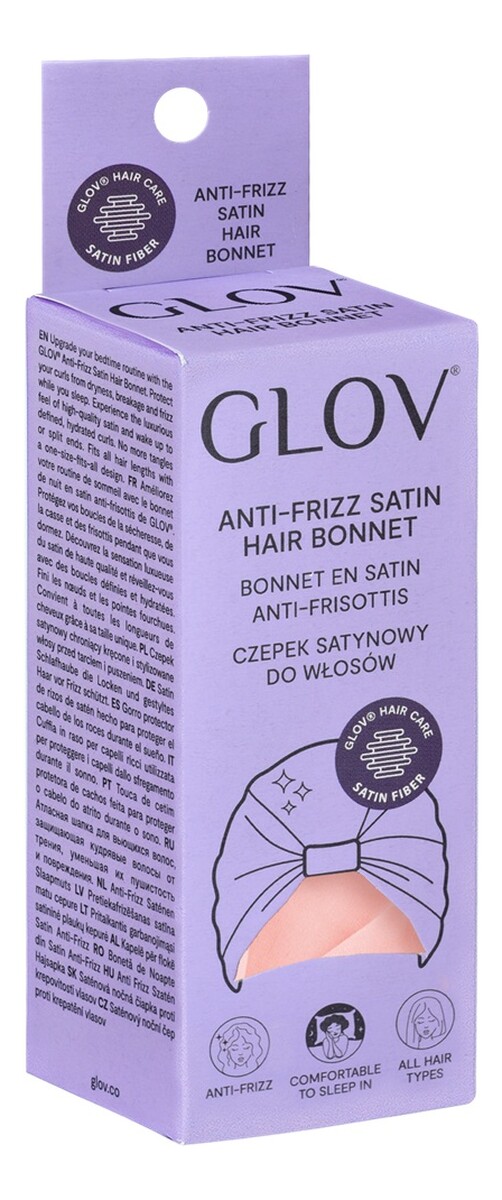 Czepek satynowy chroniący kręcone i stylizowane włosy przed tarciem i puszeniem rose