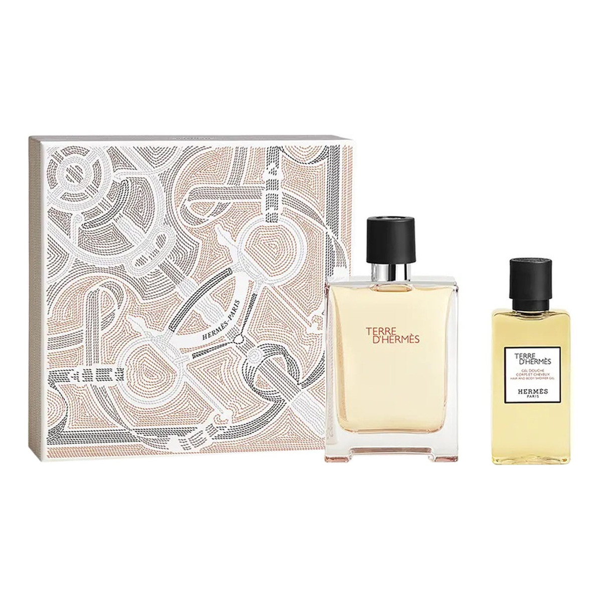 Hermes Terre D'Hermes Zestaw woda toaletowa spray 100ml + żel pod prysznic 80ml