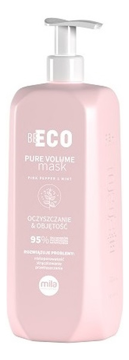 Be eco pure volume mask maska do włosów oczyszczanie & objętość