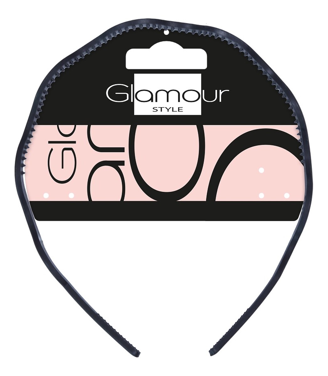 Basic opaska do włosów falowana czarna