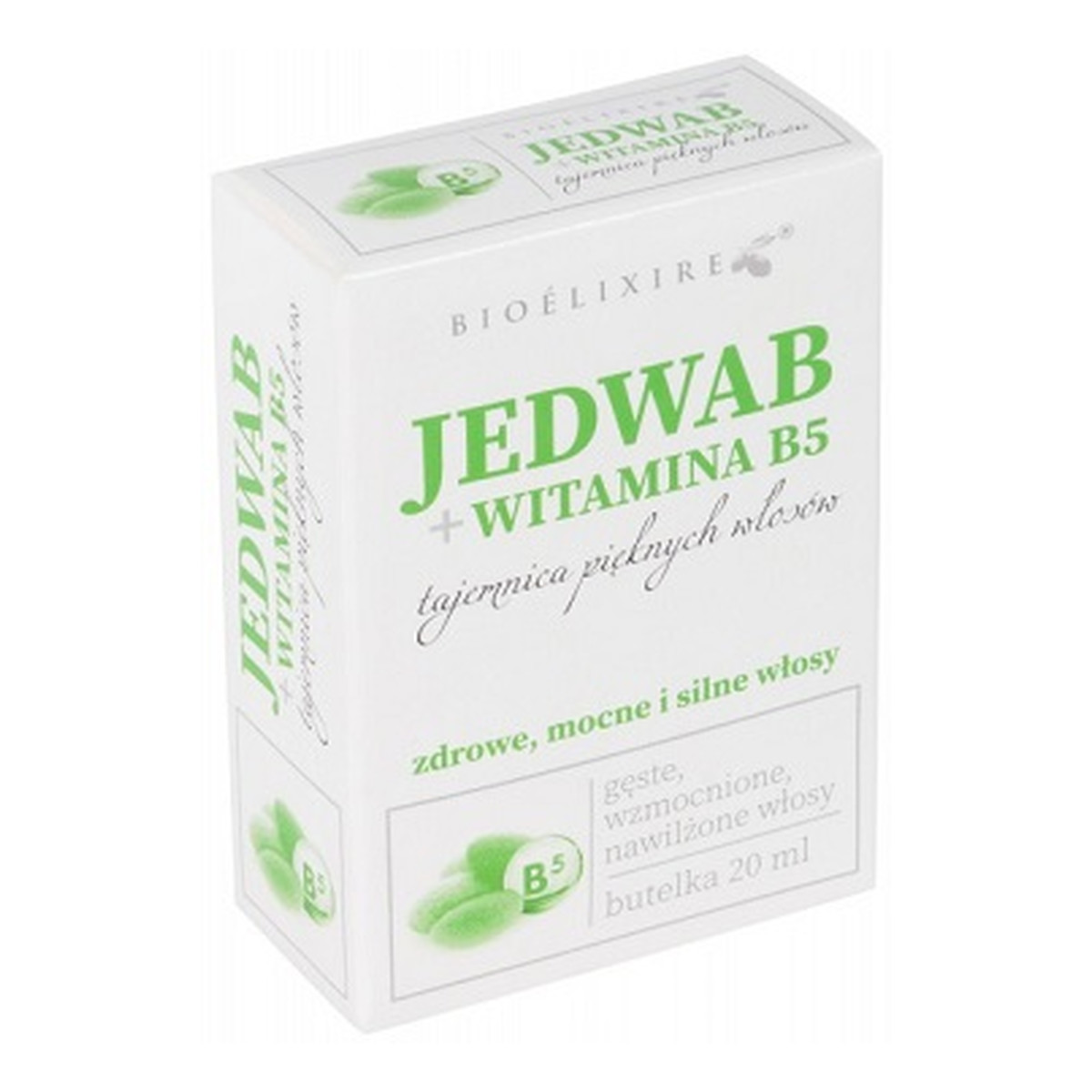 Bioelixire Silk+Vitamin B5 wzmacniający olejek do włosów z witaminą B5 20ml