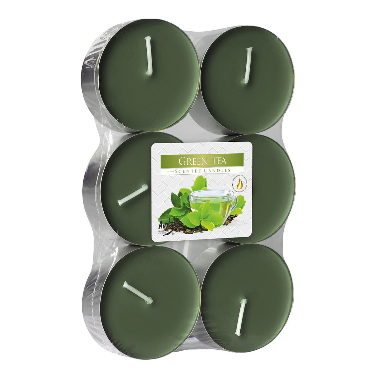 Bispol Podgrzewacze zapachowe maxi green tea 6szt.