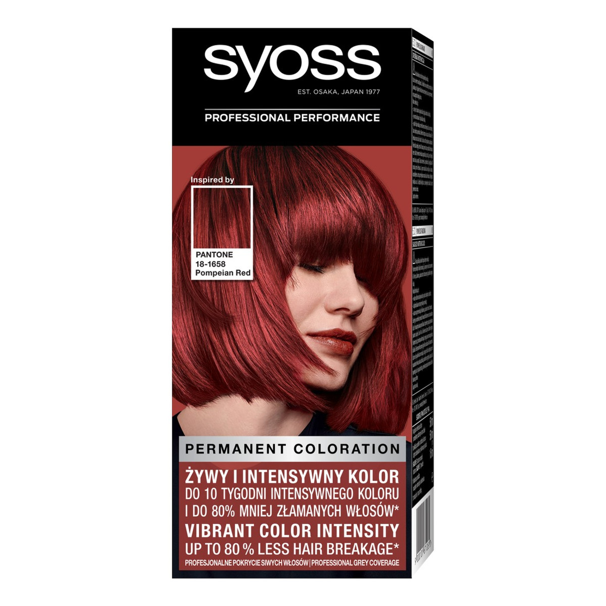 Syoss Permanent Coloration pantone farba do włosów trwale koloryzująca 5-72 wulkaniczna czerwień pompei