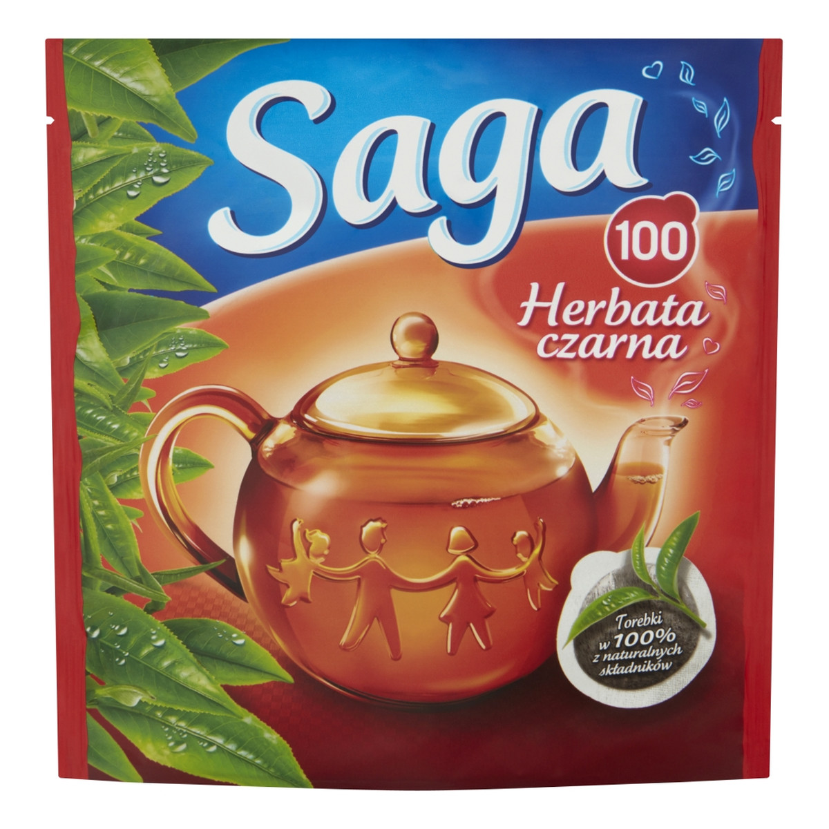 Saga Herbata czarna 100 torebek 140g