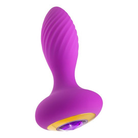 Oh my gem charm korek analny z 7 trybami wibracji amethyst
