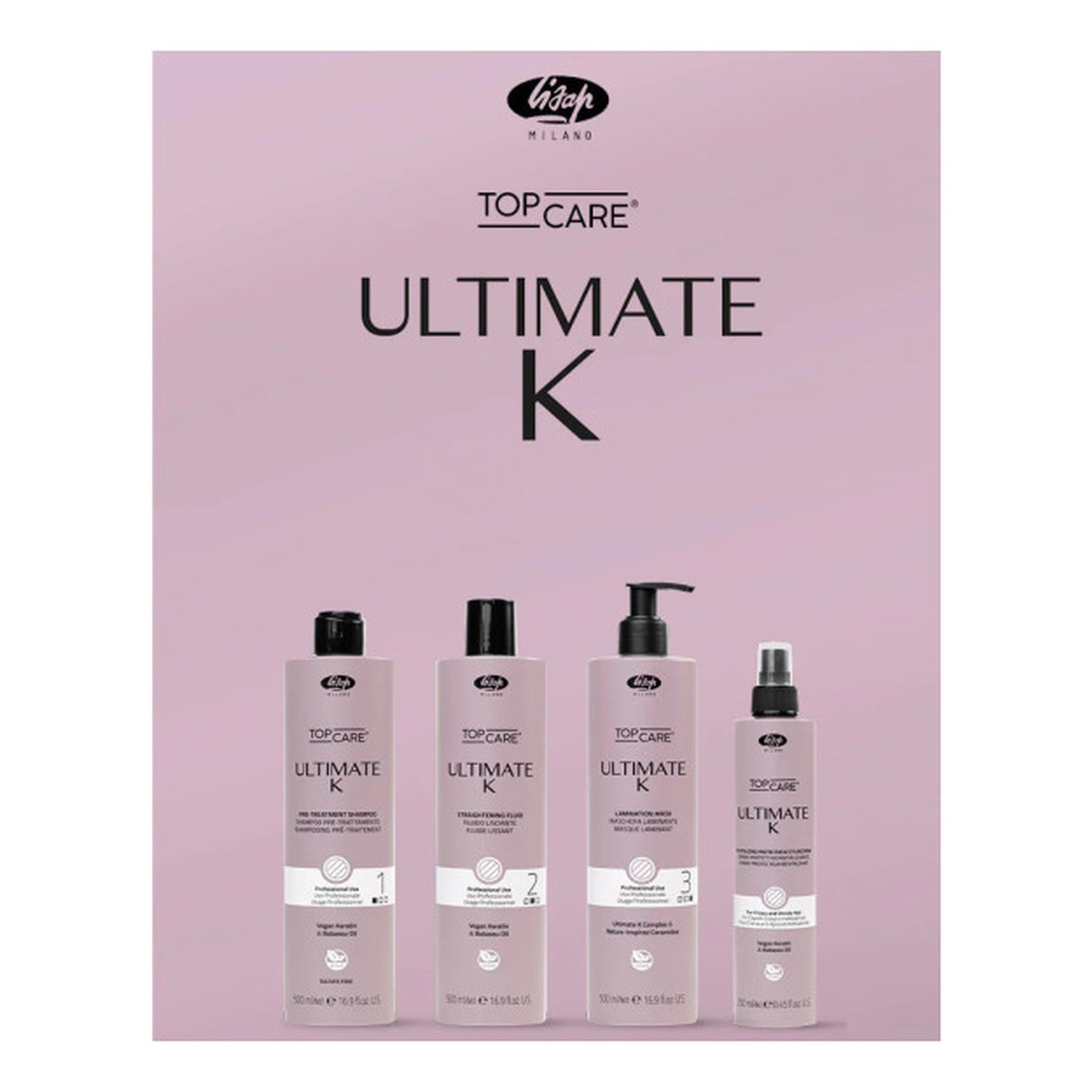 Lisap Top Care Ultimate K wygładzająca maska do włosów 200ml