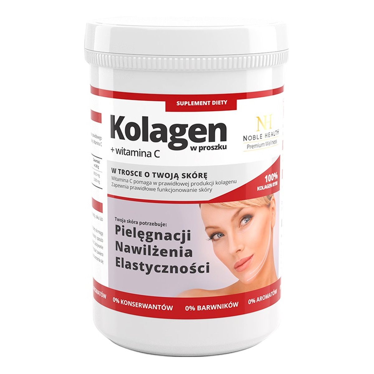 Noble Health Premium Wellness kolagen w proszku + witamina C 100g