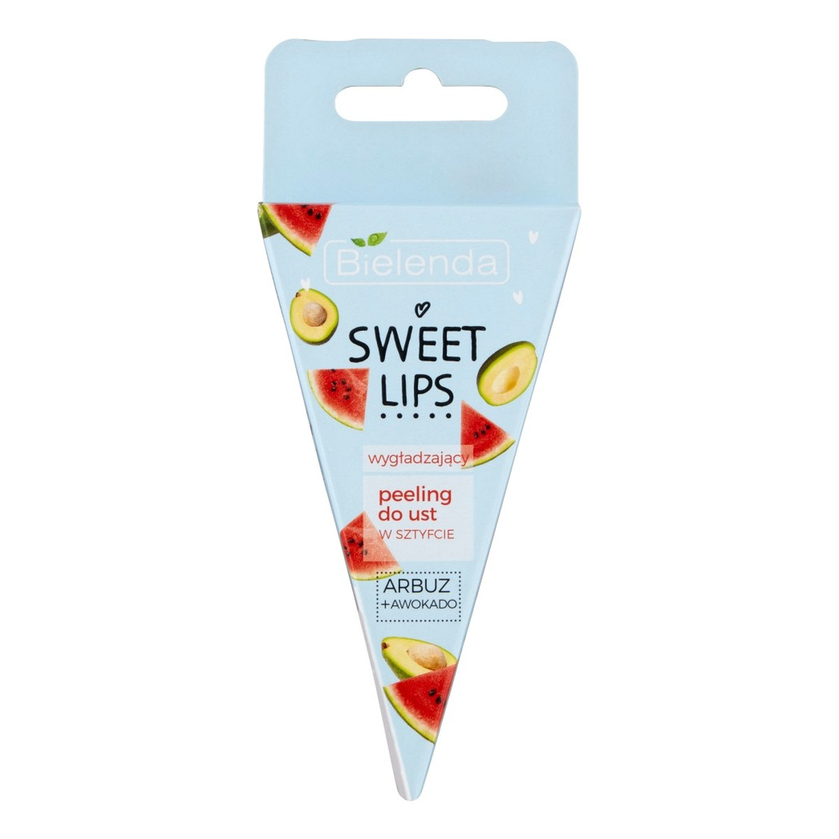 Bielenda Sweet Lips Peeling do ust wygładzający - Arbuz i Awokado 4g