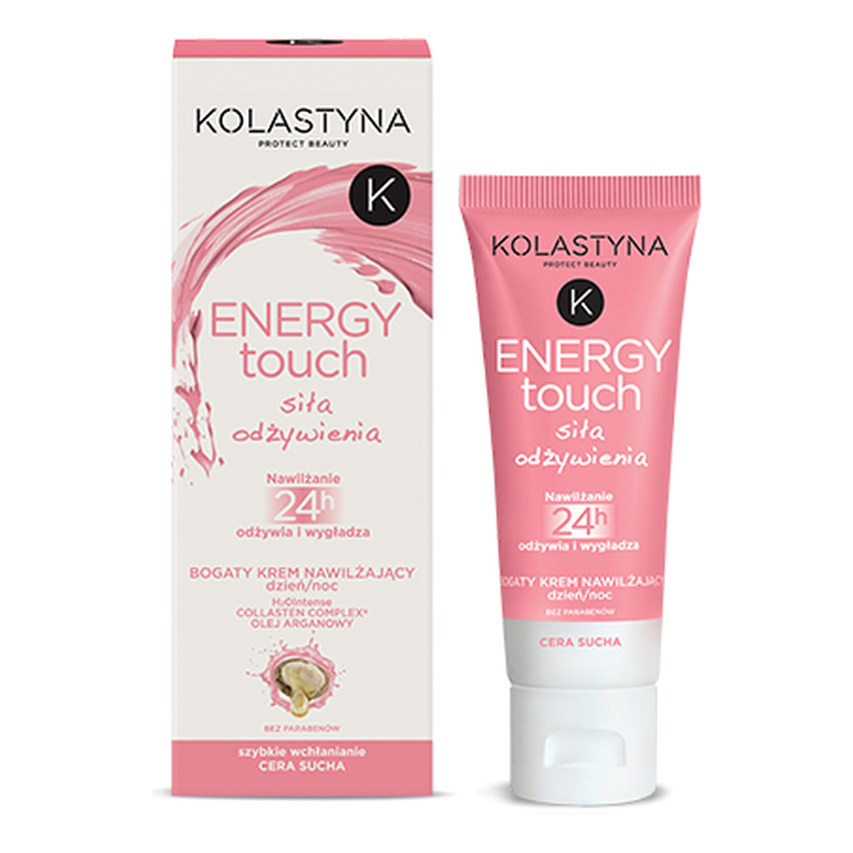 Kolastyna Energy Touch Krem Do Twarzy Siła Odżywienia Dzień/Noc Cera Sucha 40ml