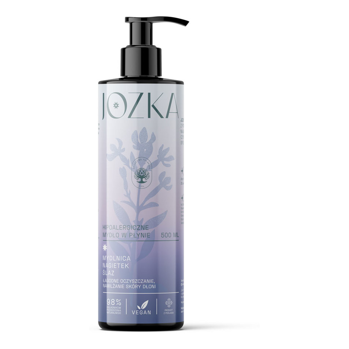 Jozka Hipoalergiczne Mydło w płynie mydlnica nagietek ślaz 500ml