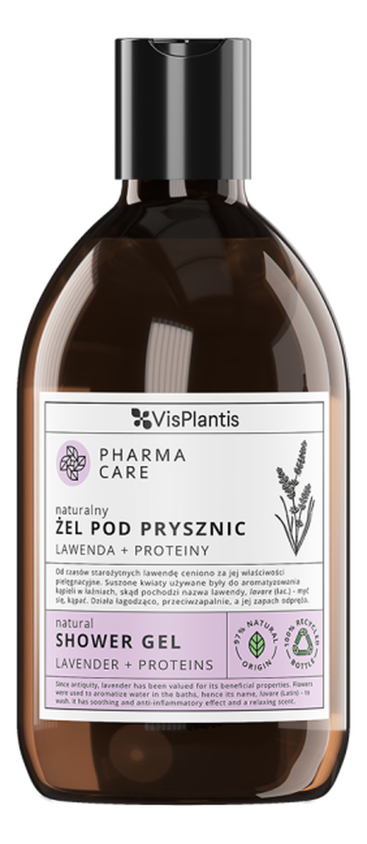 Naturalny żel pod prysznic Lawenda + Proteiny