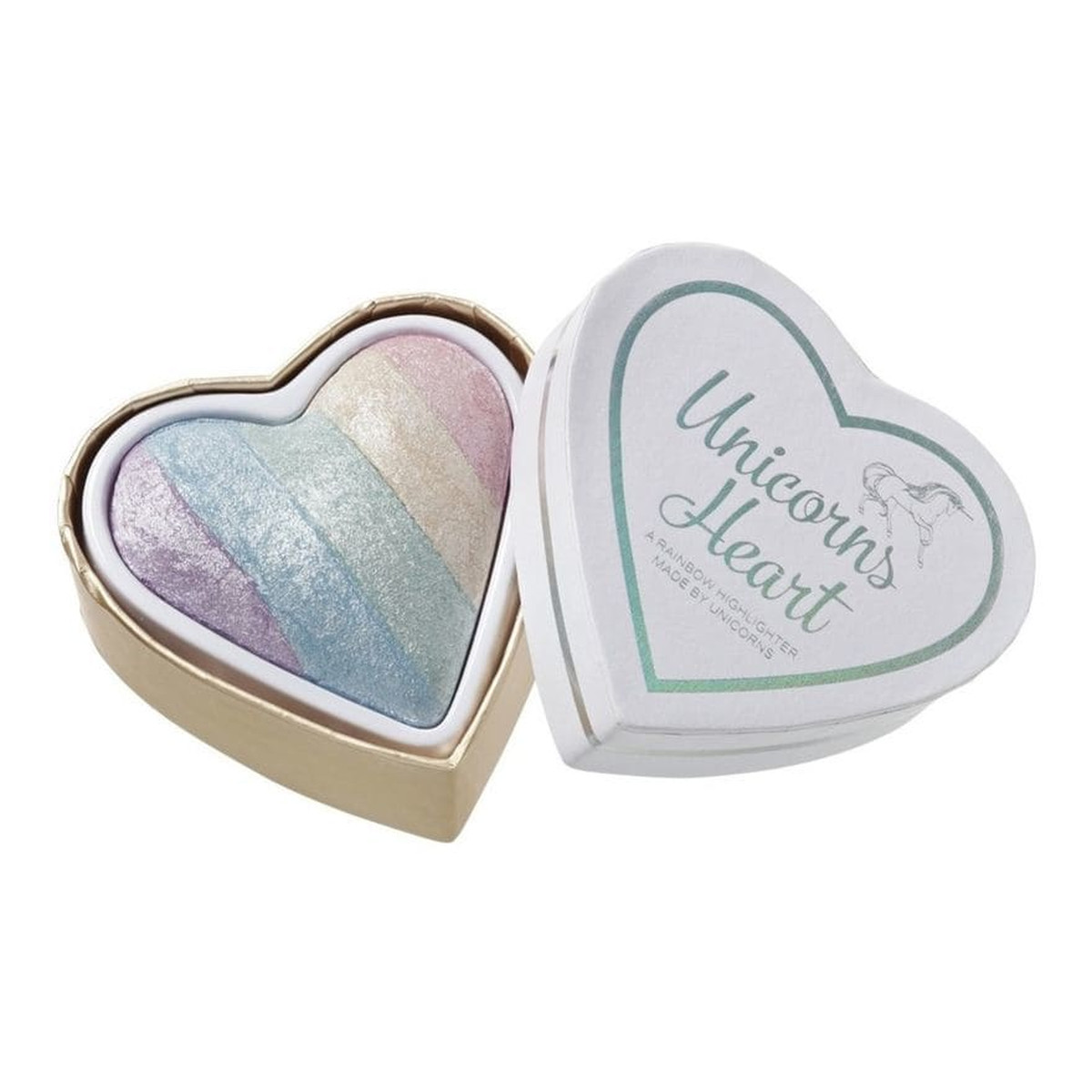 Makeup Revolution I Heart Makeup Blushing Hearts Rozświetlacz do twarzy Unicorns Heart 10g