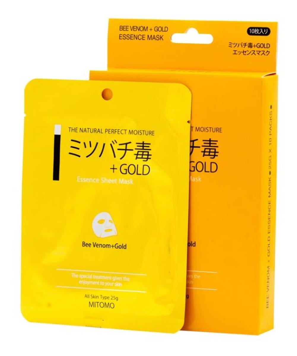 Maska w płachcie ze Złotem i Jadem Pszczelim