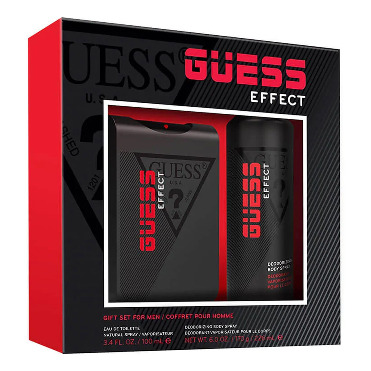 Guess Effect Zestaw woda toaletowa spray 100ml + dezodorant spray 226ml