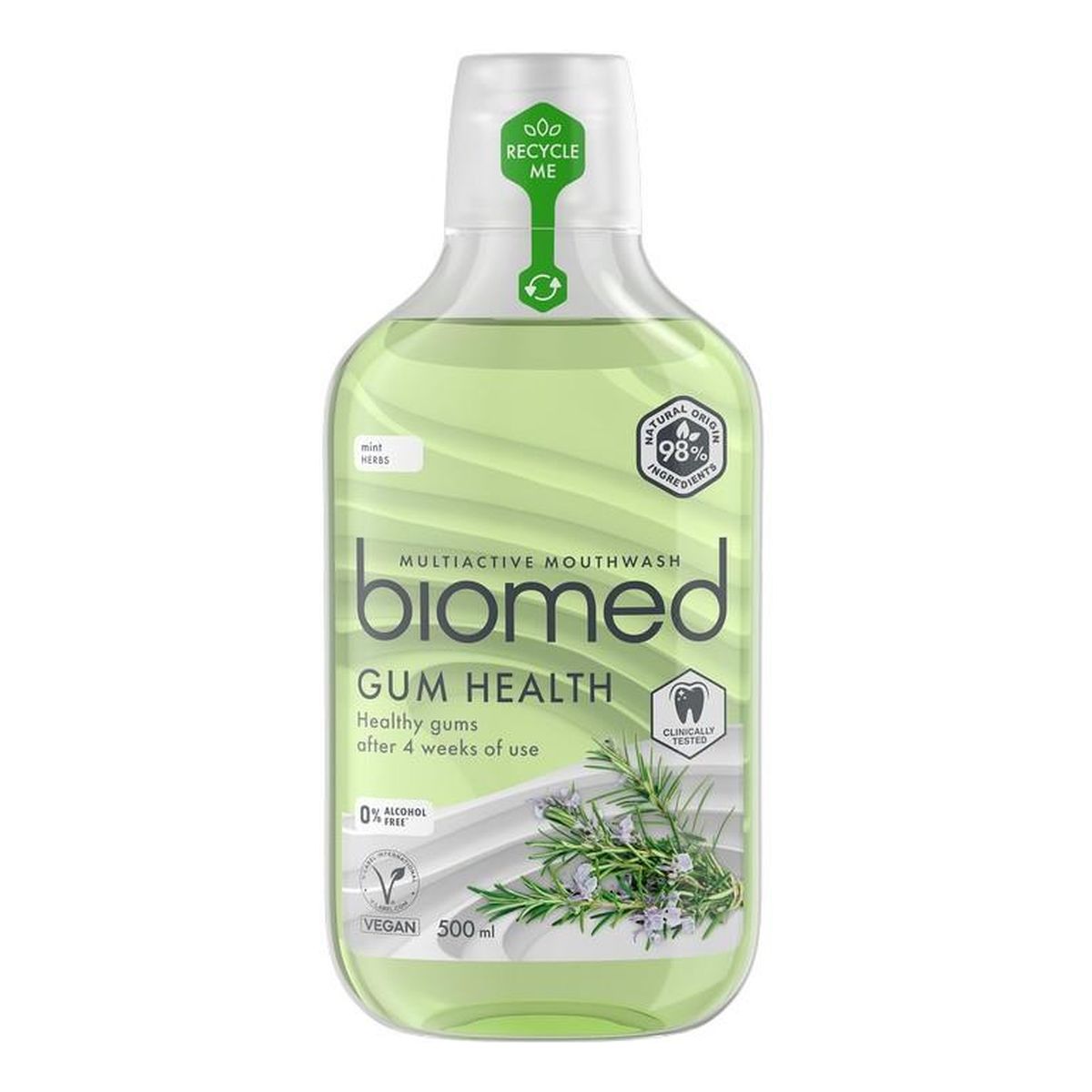 Biomed Płyn do płukania jamy ustnej Well Health Mięta + Zioła 500ml