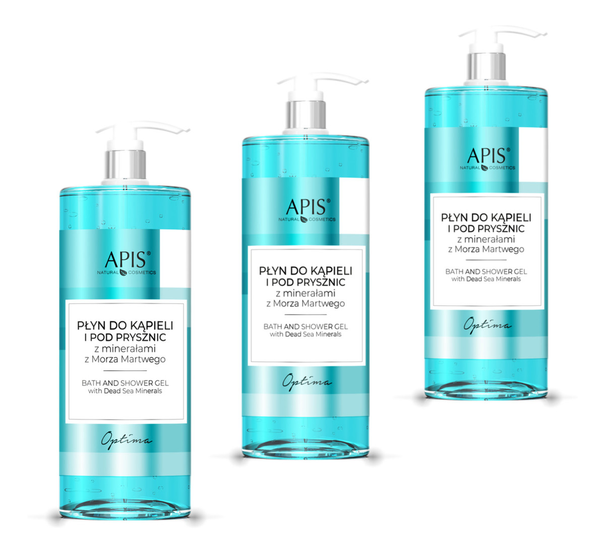 Płyn Do Kąpieli i Pod Prysznic Minerały Z Morza Martwego 3x1L
