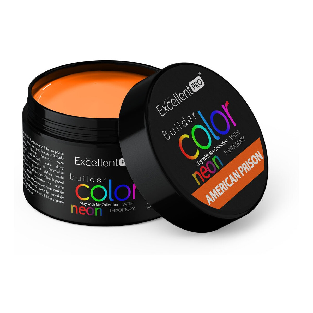 Excellent PRO Builder Color Neon With Thixotropy Żel budujący american prison 15g