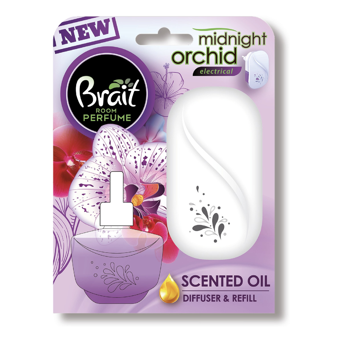 Brait Room Perfume Odświeżacz powietrza elektryczny Midnight Orchid 20ml