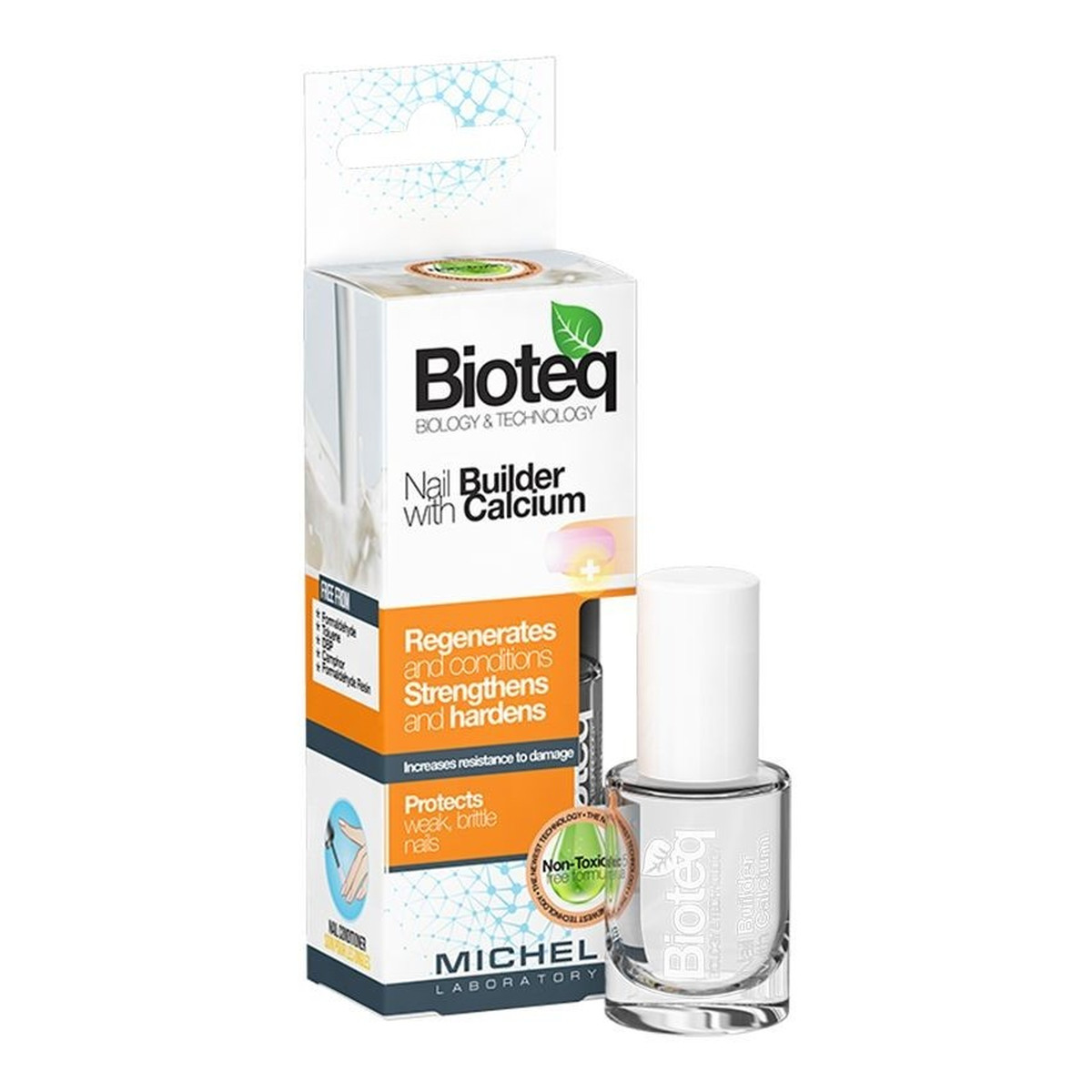 Bioteq Nail Builder With Calcium preparat do regeneracji paznokci z wapniem 10ml